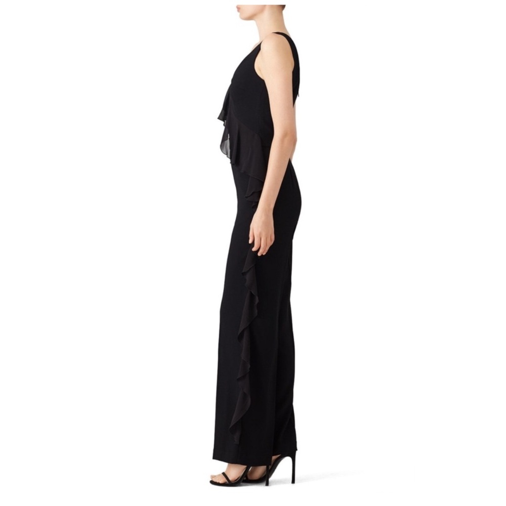 TRINA TURK • Black Ruffle Jumpsuit - Picture 3 of 3